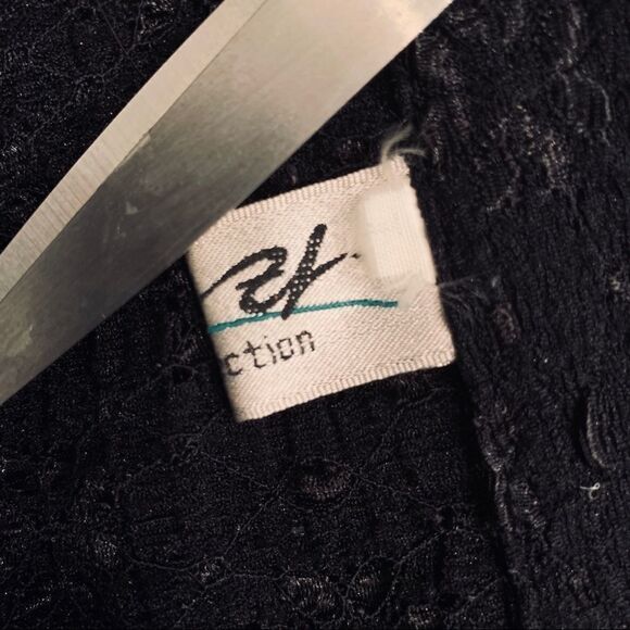 Adorable Black Lace Top like Jacket/Blouse Or Cardigan top size M - Picture 5 of 8